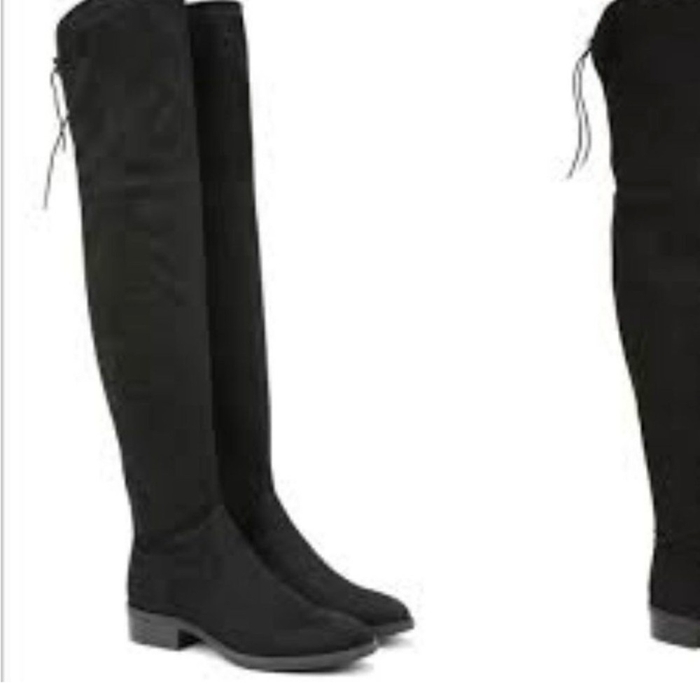 Sam Edelman Paloma Black Suede Over the Knee Boots Size 12